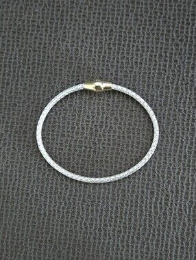Mia Fiore Silver🤍 Basket🧺 Weave🪢 Magnetic🧲 Clasp Bracelet - NWT